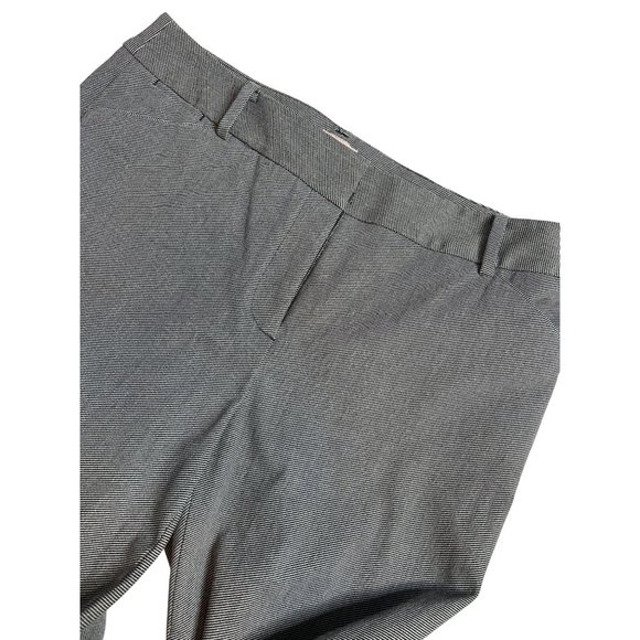 Chico's Black White Print Size 4R (O) Stretch Flat Front Dress Pants - Picture 1 of 7